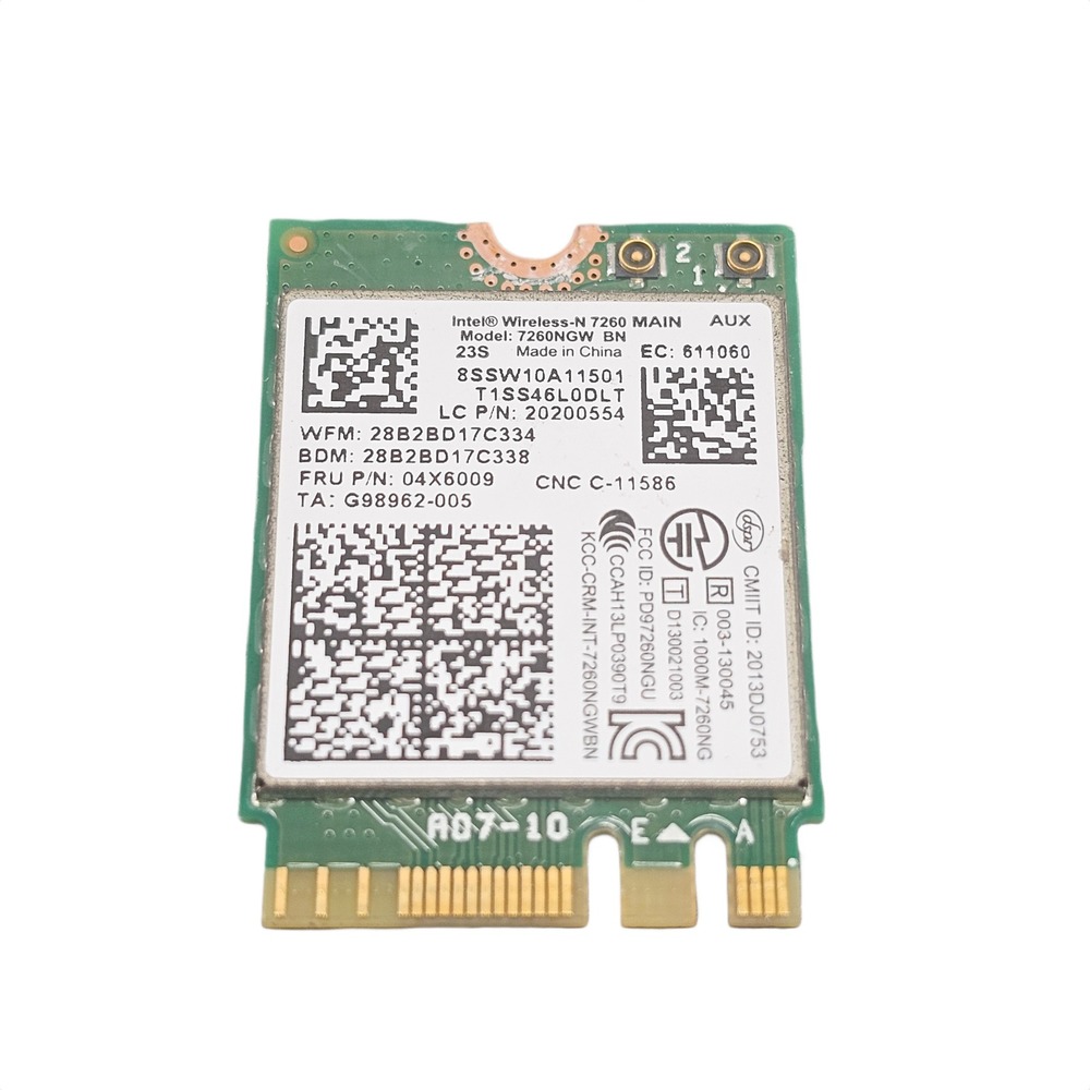 Genuine Lenovo ThinkPad T440p 20AN WiFi & Bluetooth 4.0 PCIe Card 7260NGW BN